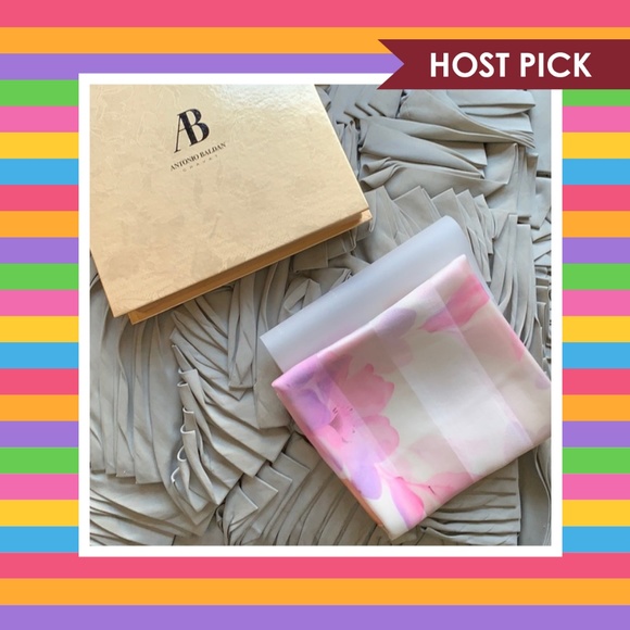 Antonio Baldan Accessories - Antonio Baldan Floral Silk Scarf